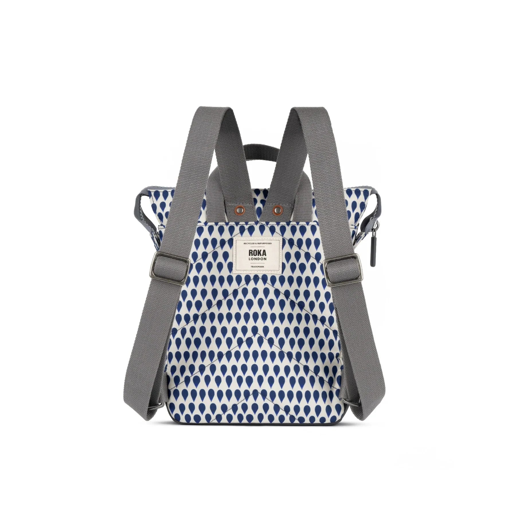Bantry B Recycled Canvas | Small | Denim Rain Backpacks Roka 