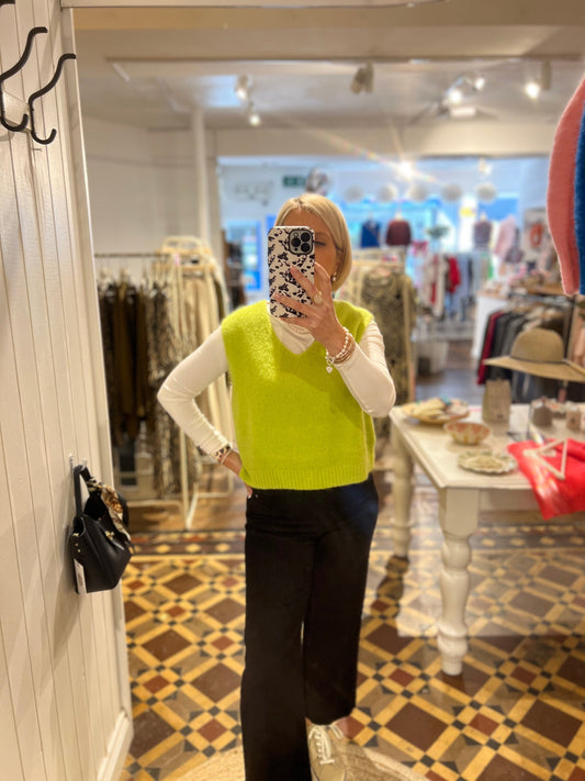 Bea Mohair Tank | 8 Colours Jumper Parisienne Collection Lime Green 