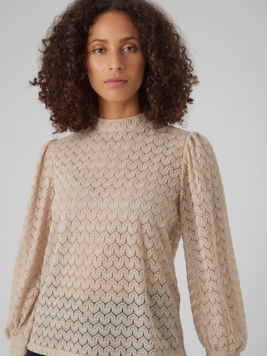 Becca Lace Blouse | Pumice Stone Blouse Vero Moda 