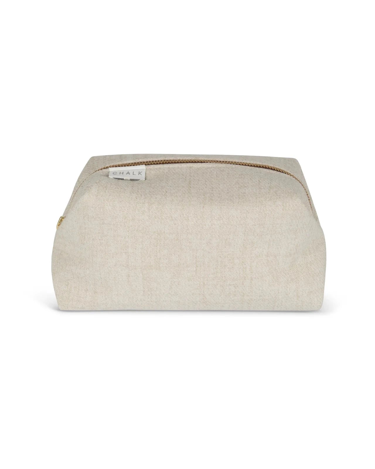 Belgravia Box Bag | Brushed | Oyster Make up Bag Chalk 