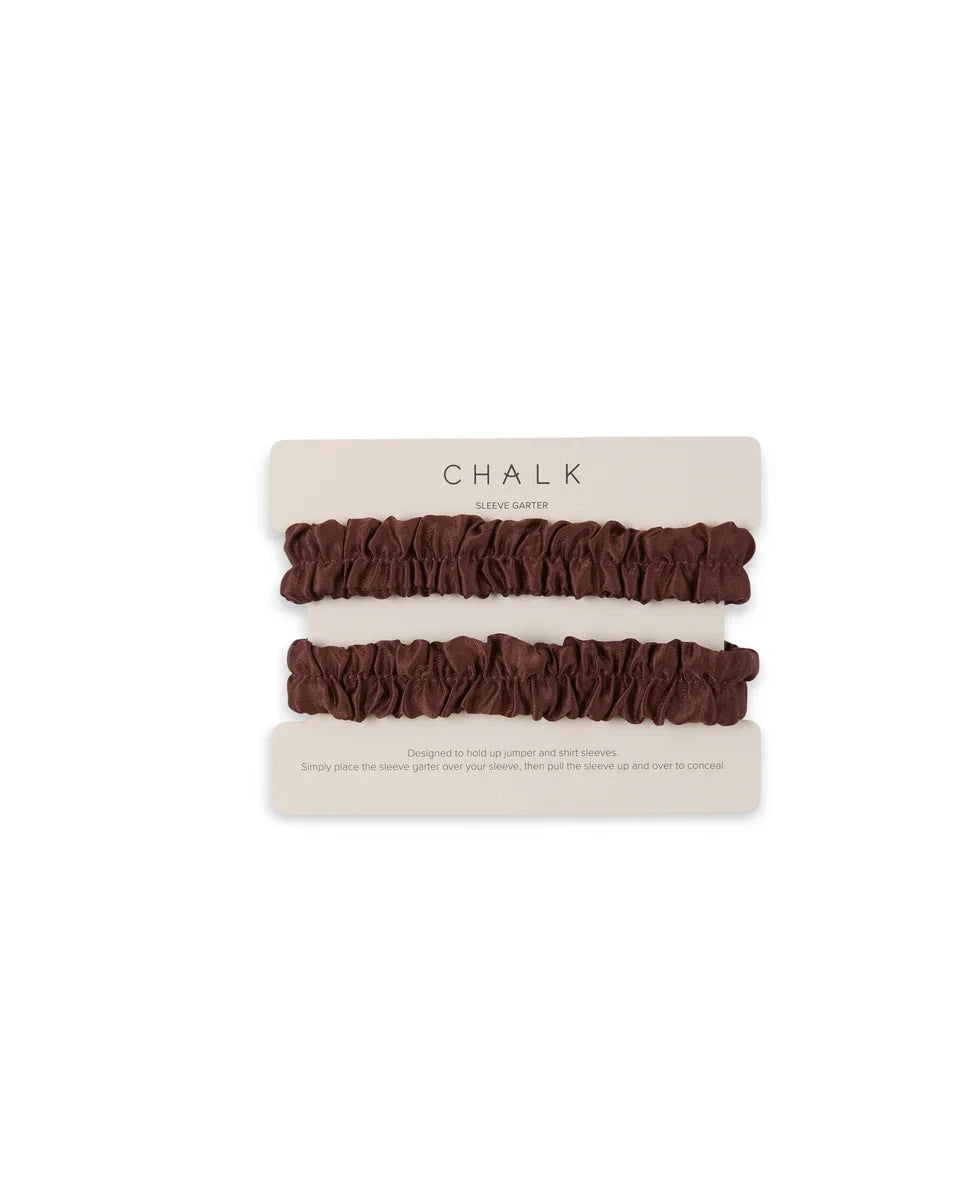 Belinda Sleeve Garter | Chocolate Accessories Chalk 