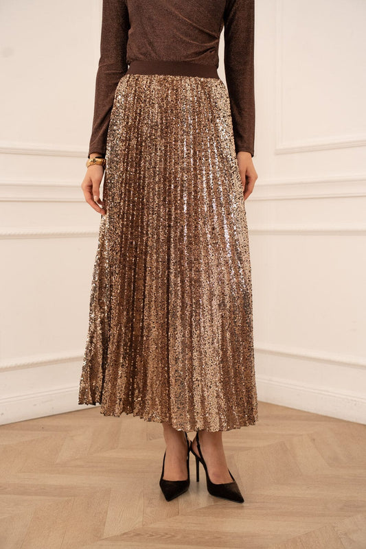 Belle Sequin Skirt | Chocolate Skirt Parisienne Collection 