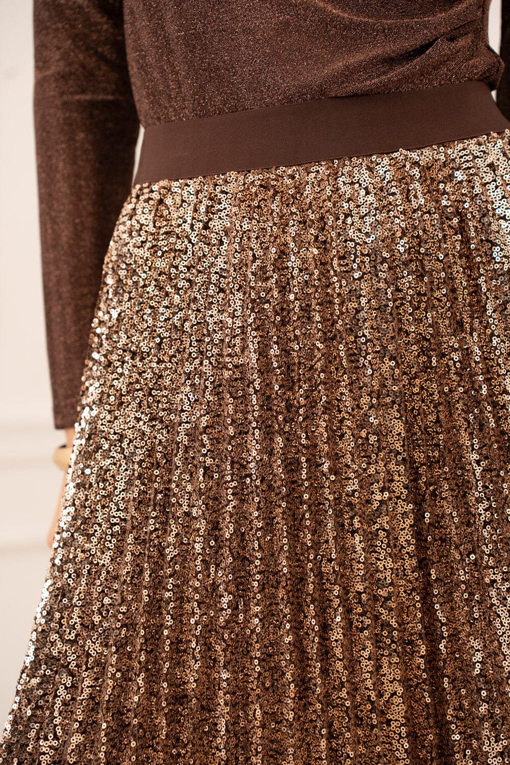Belle Sequin Skirt | Chocolate Skirt Parisienne Collection 