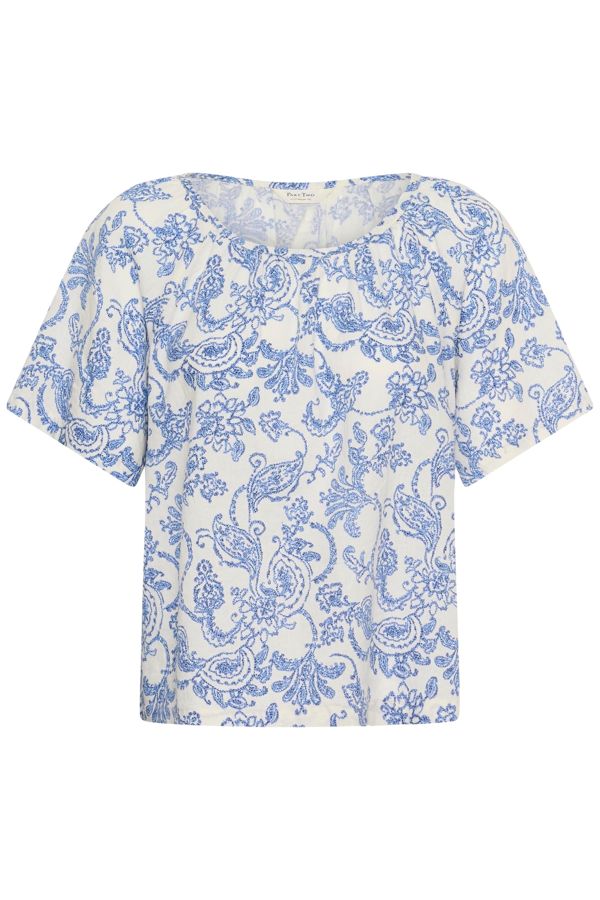 Bentha Blouse | Blue Dot Paisley Blouse Part Two 