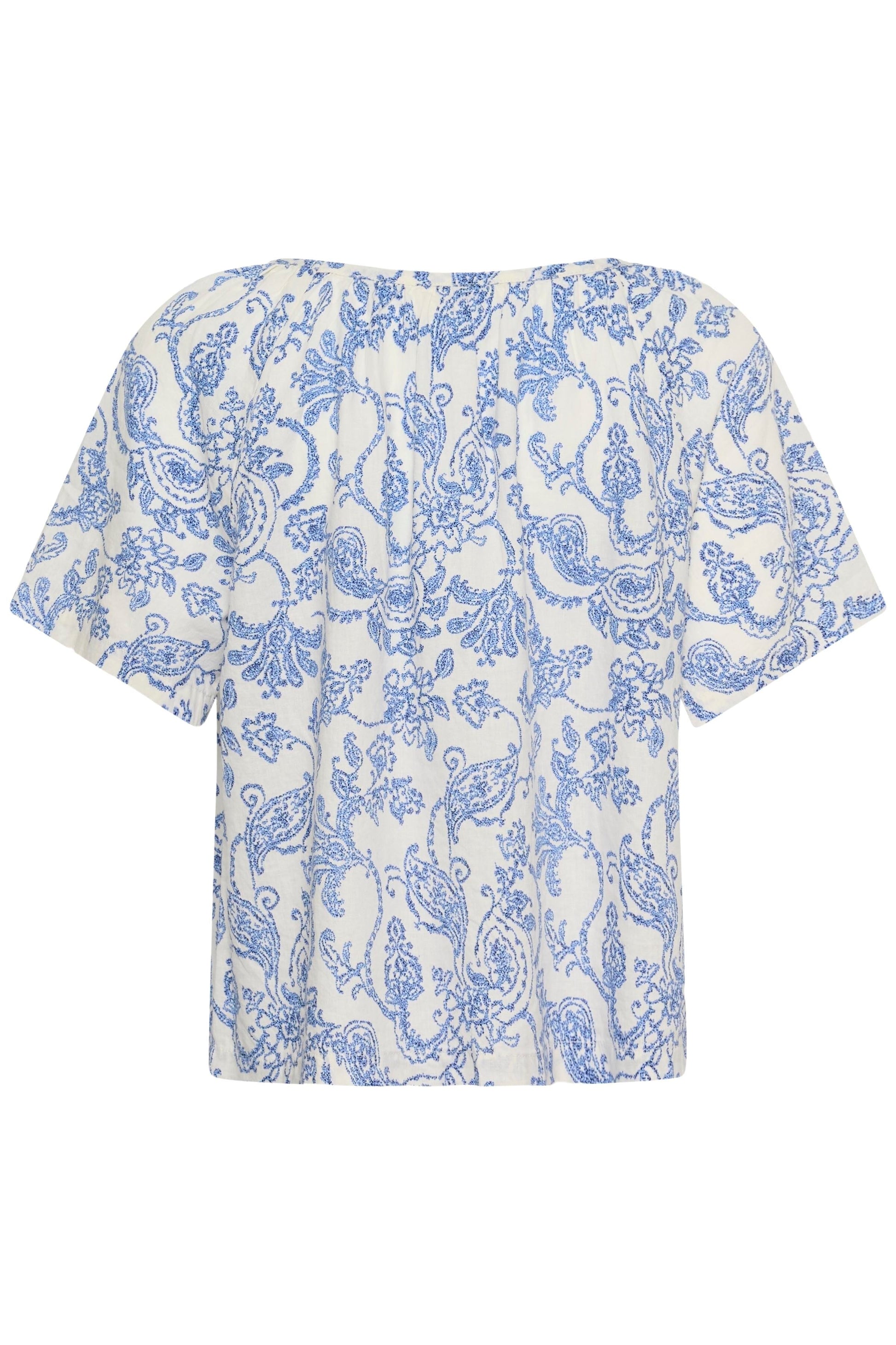 Bentha Blouse | Blue Dot Paisley Blouse Part Two 