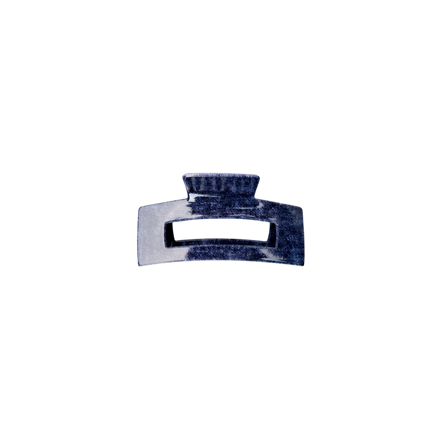 Berlin Big Denim Hair Claw | Dark Blue Hair Accessories Black Colour 