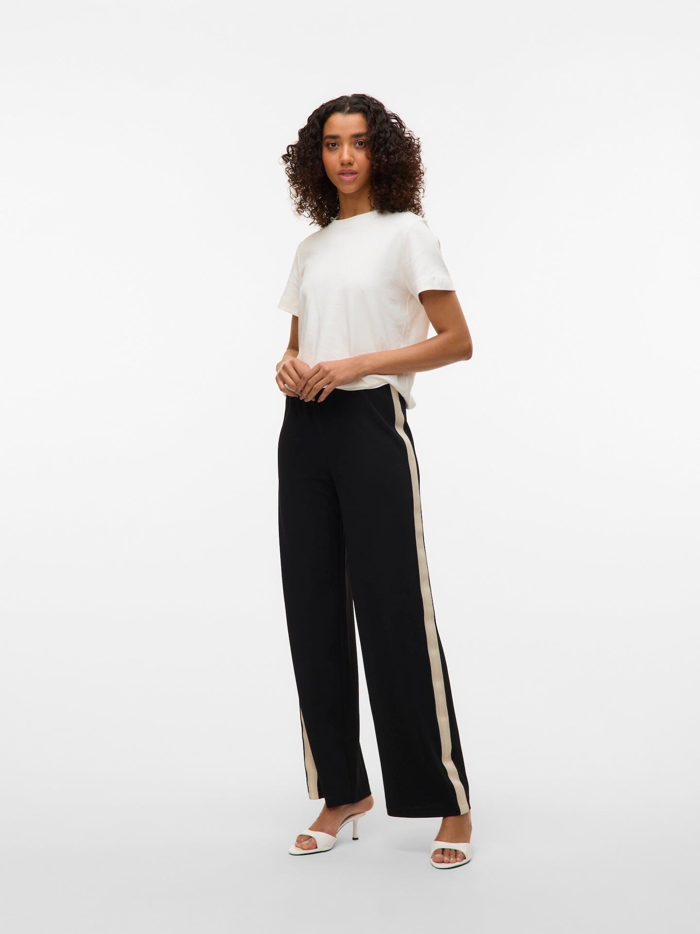 Berlin Wide Pant | Black Pants Vero Moda 