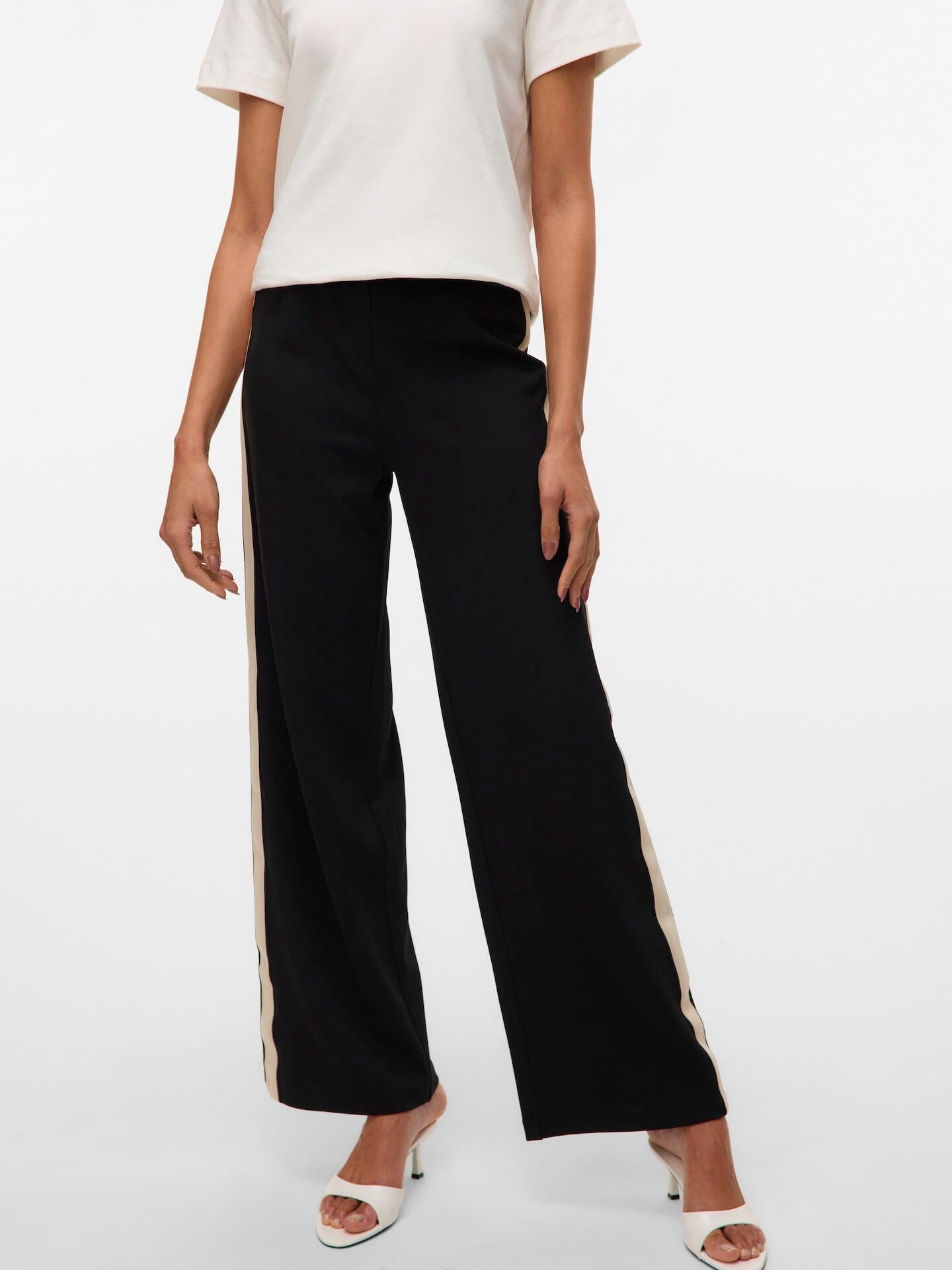 Berlin Wide Pant | Black Pants Vero Moda 