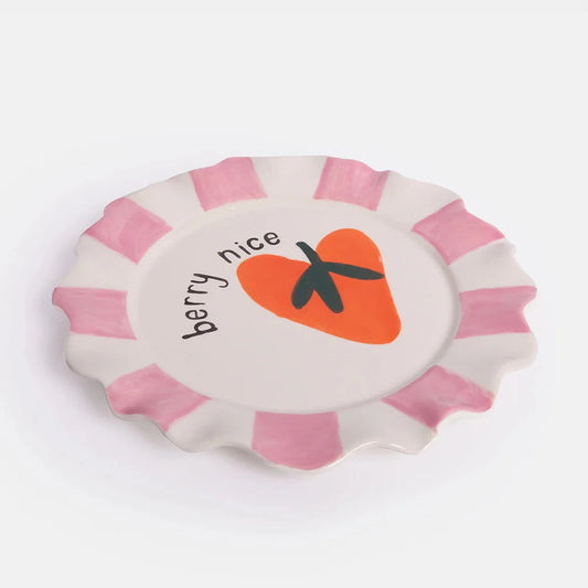 Berry Nice Heart Plate Plate Caroline Gardner 