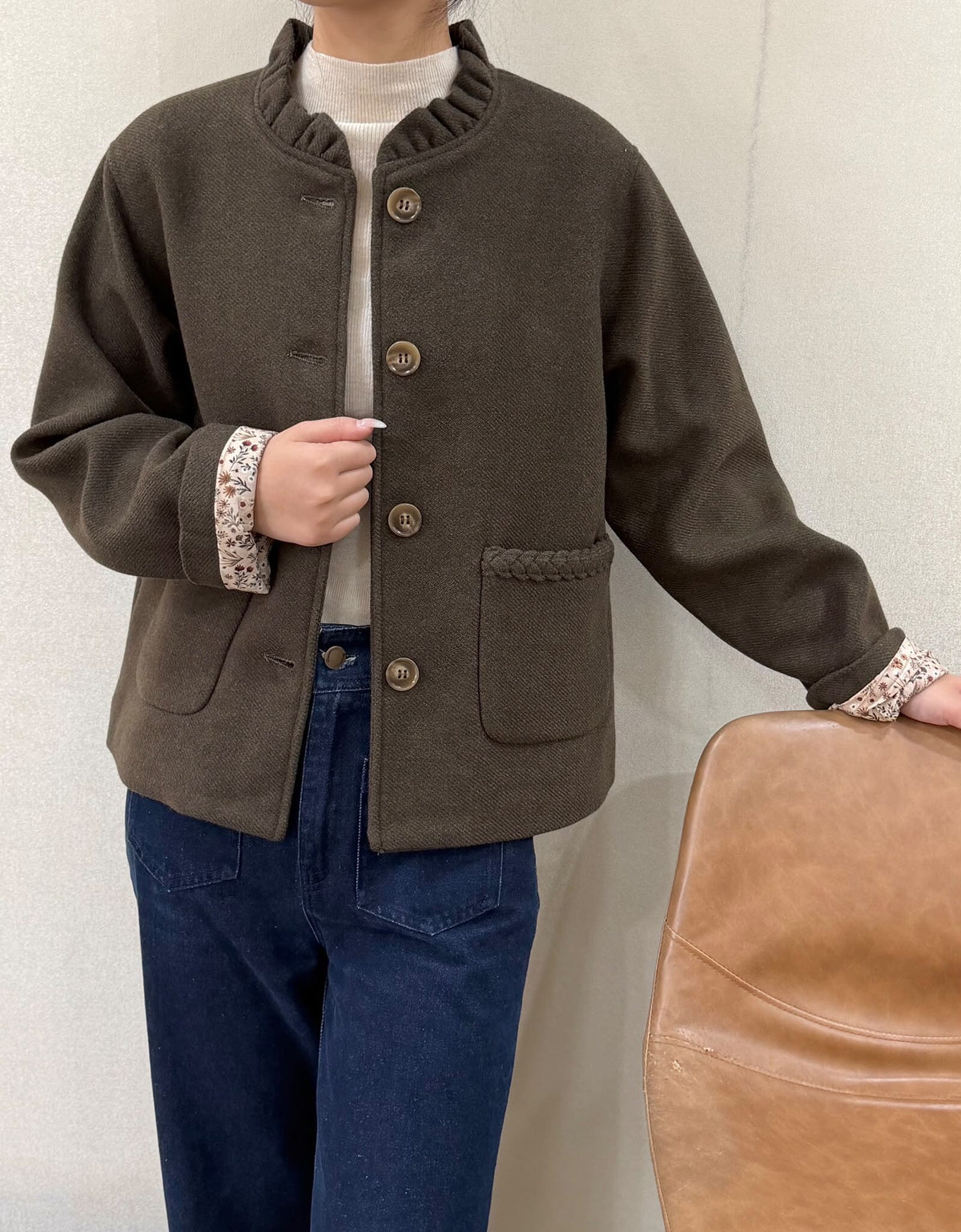 Bertille Jacket | Chocolate Jacket Parisienne Collection 