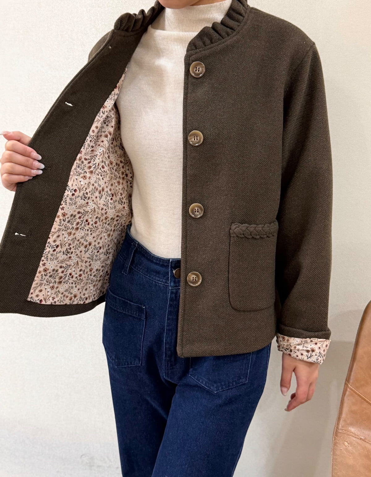 Bertille Jacket | Chocolate Jacket Parisienne Collection 