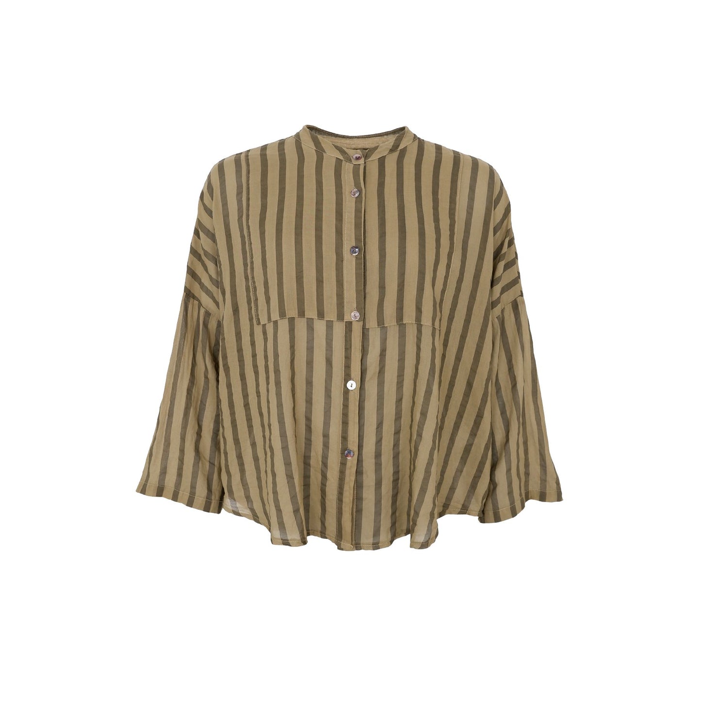 Betsy Shirt Blouse | Light Army Blouse Black Colour 
