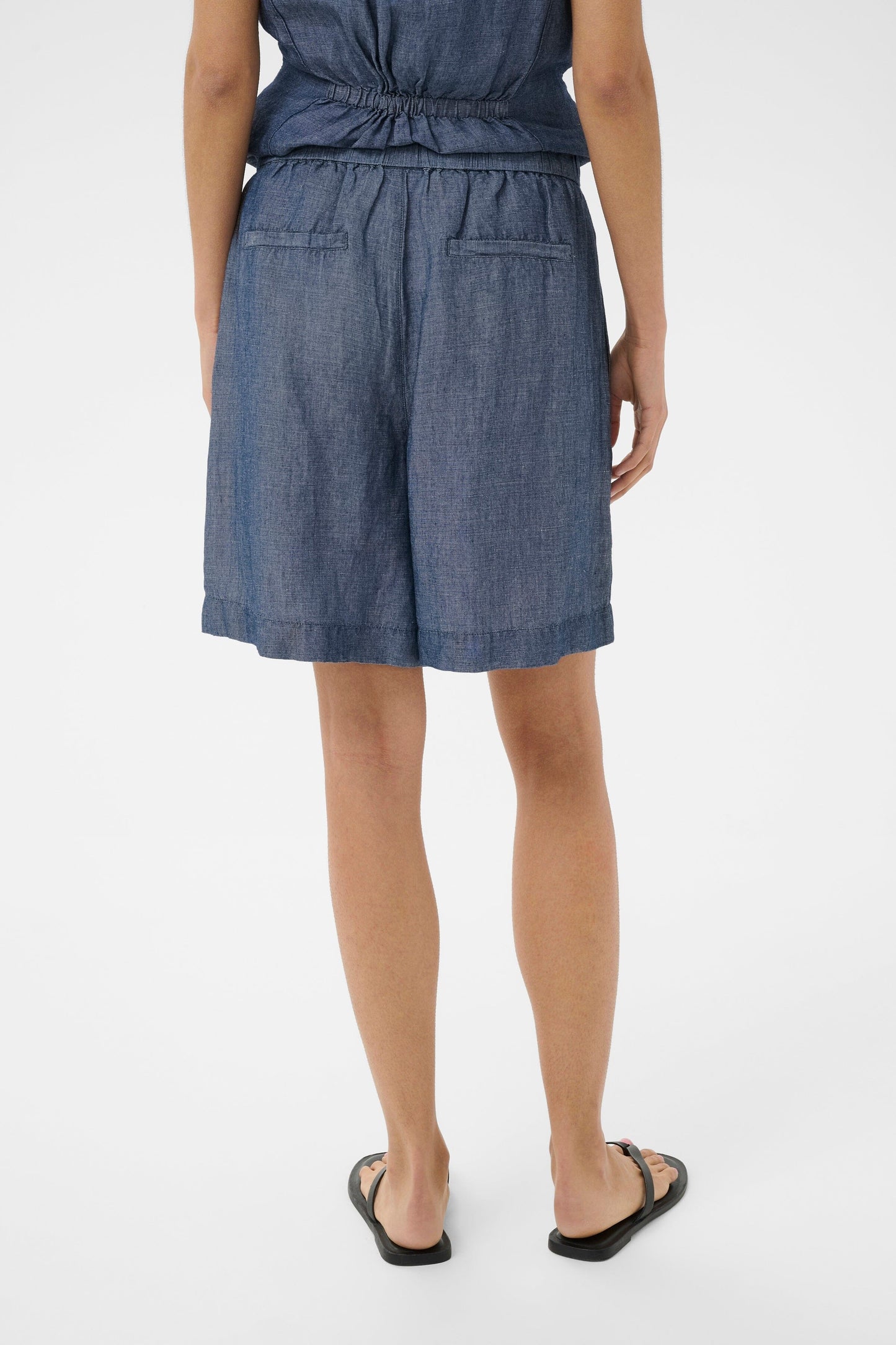 Bettie Shorts | Blue Chambray Shorts Part Two 