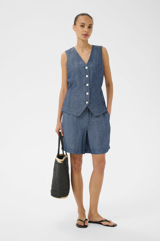 Bettie Shorts | Blue Chambray Shorts Part Two 
