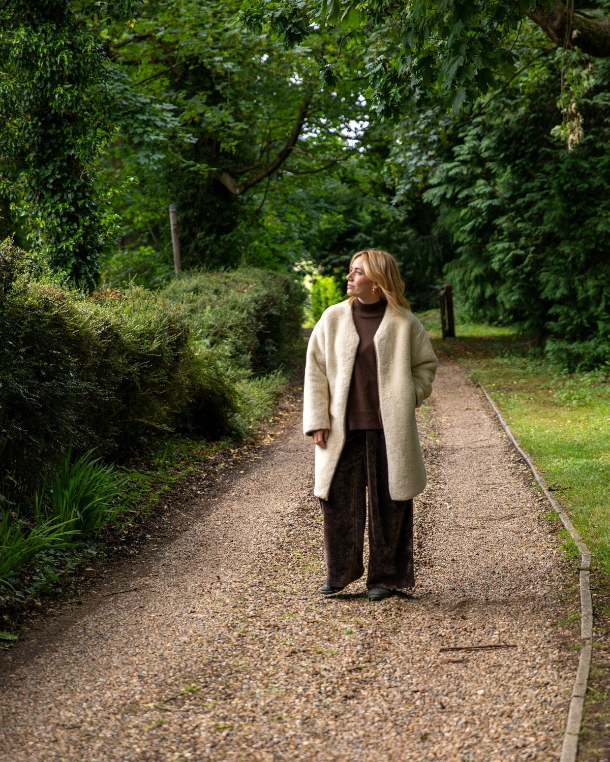 Bev Coat | Cream Gilet Chalk 