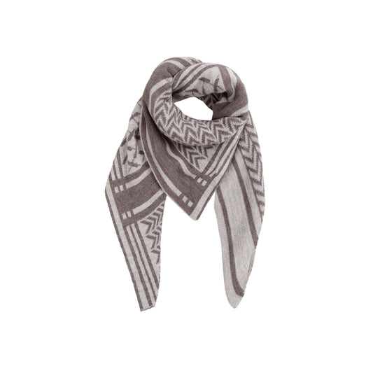 Bex Triangle Scarf | Nougat Scarves Black Colour 