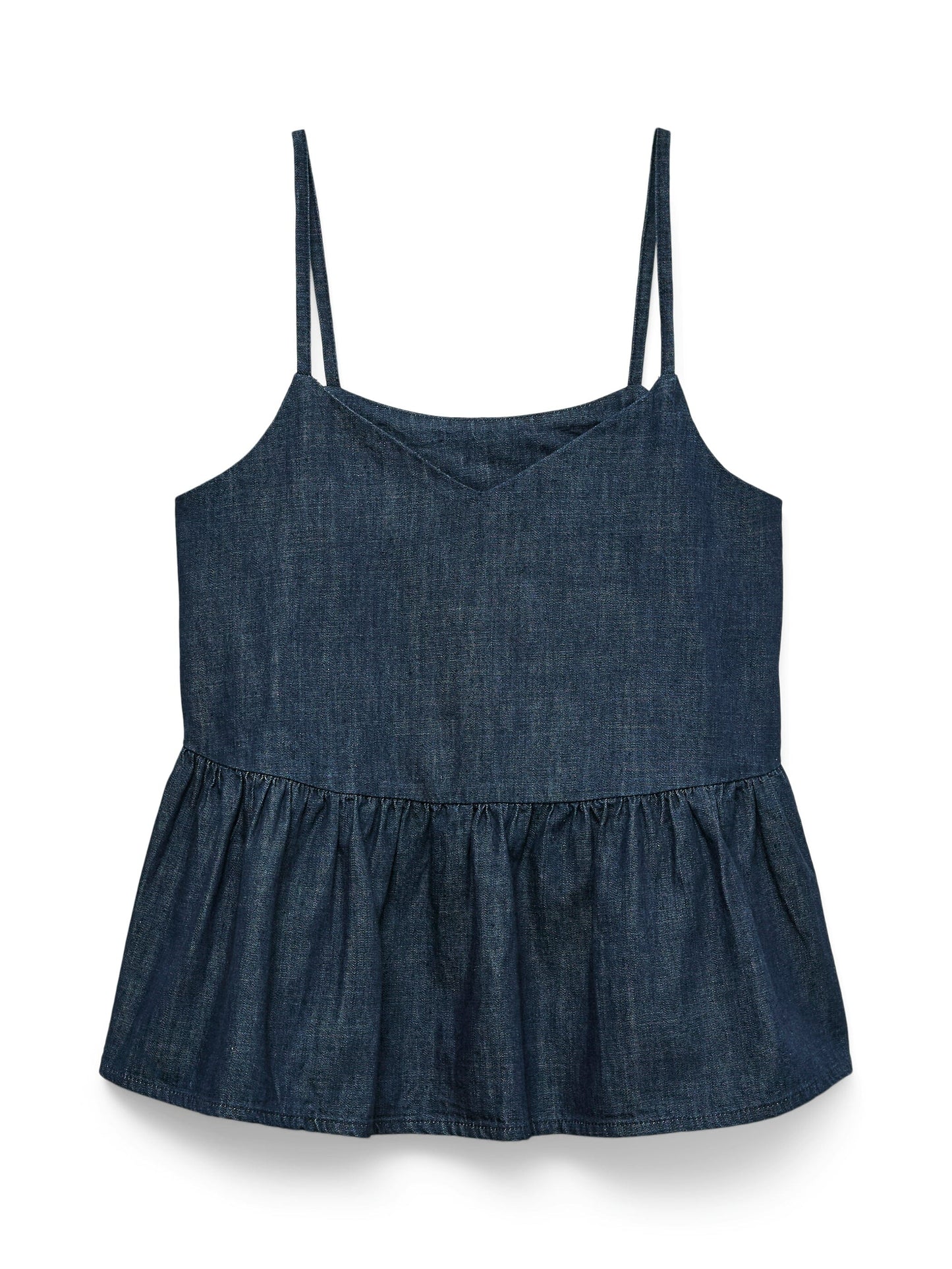 Biance Denim Top | Dark Blue Blouse Vero Moda 