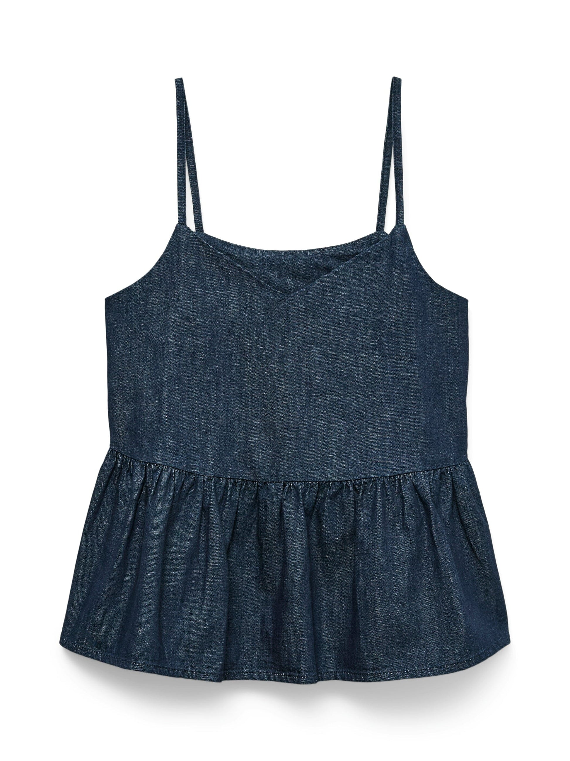 Biance Denim Top | Dark Blue Blouse Vero Moda 