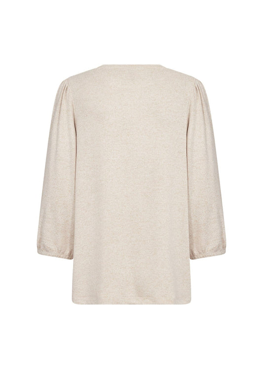 Biara Blouse | Cream Melange Blouse Soya Concept 