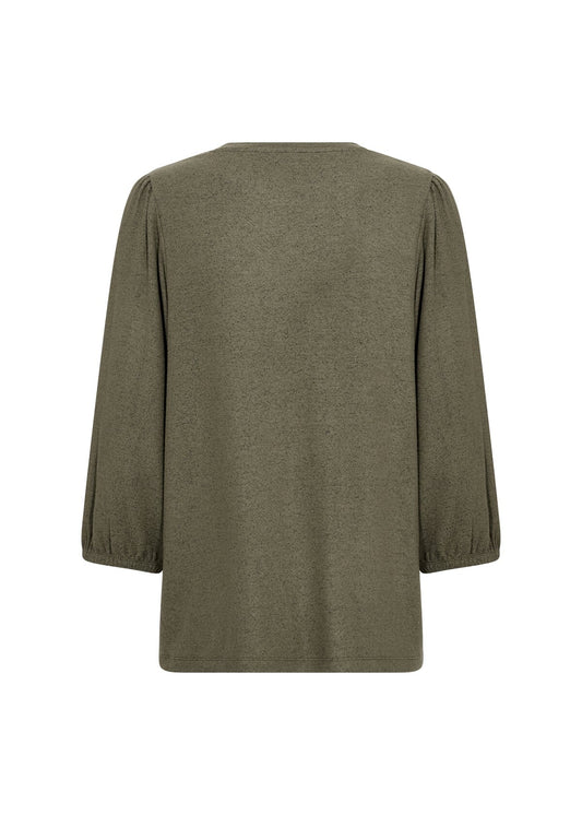 Biara Blouse | Grape Leaf Melange Blouse Soya Concept 