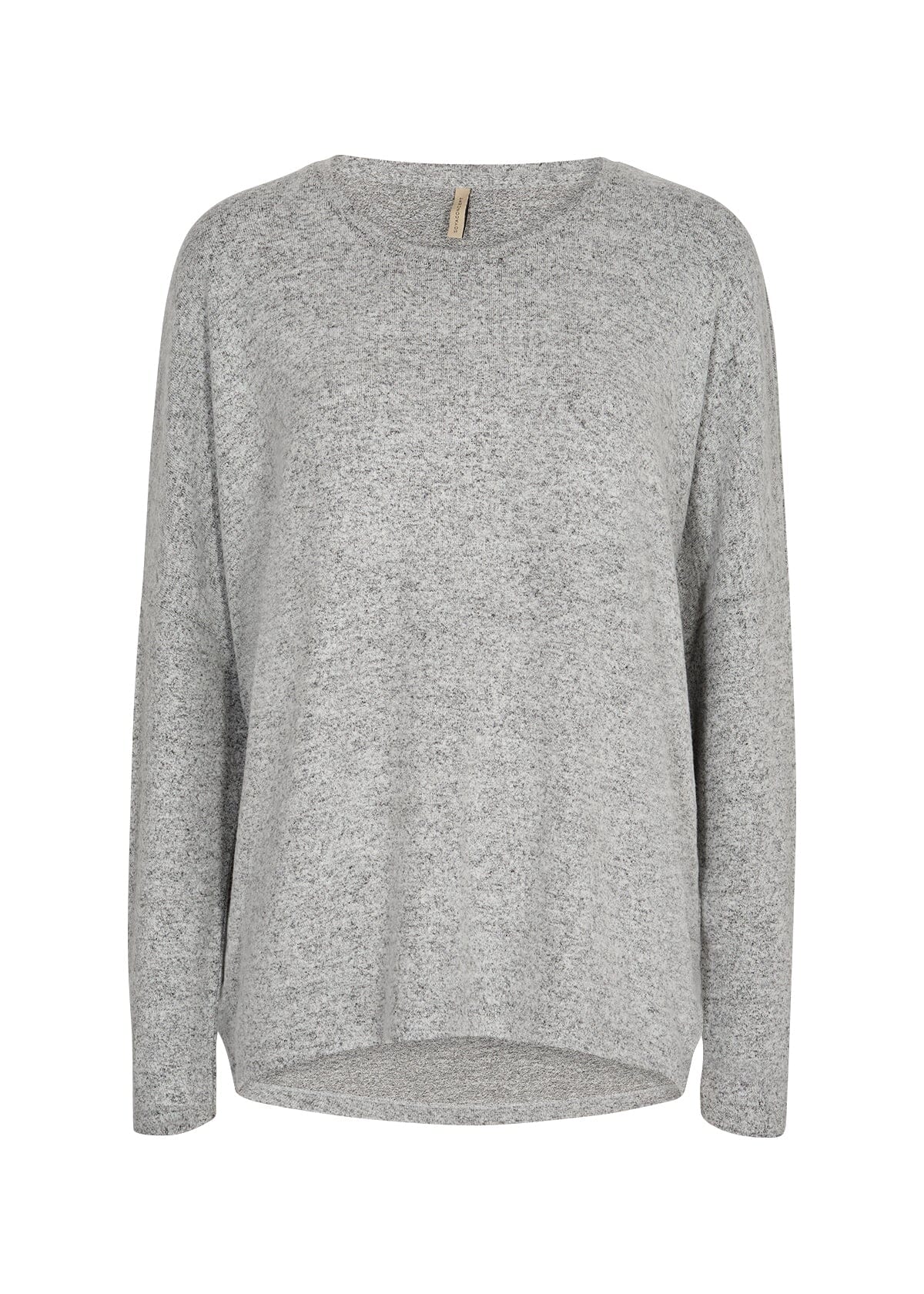 Biara Blouse | Light Grey Melange Blouse Soya Concept 
