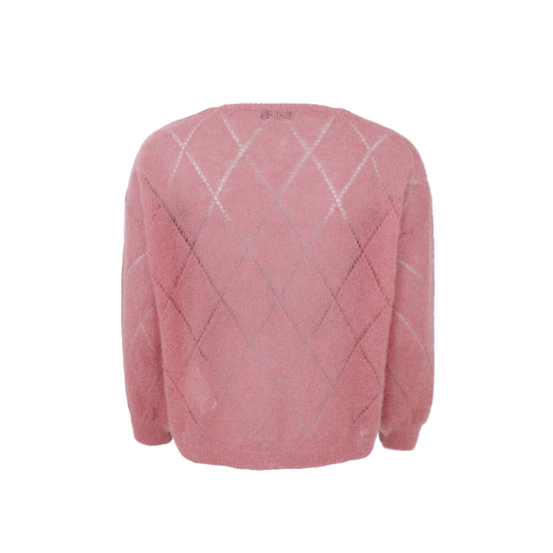 Bjoerk Argyle Jumper | Warm Rose Jumper Black Colour 