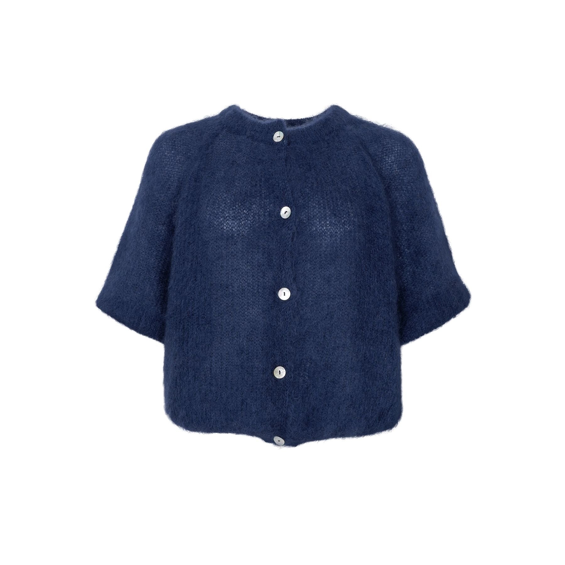 Bjoerk Knit Cardigan | Navy Cardigan Black Colour 