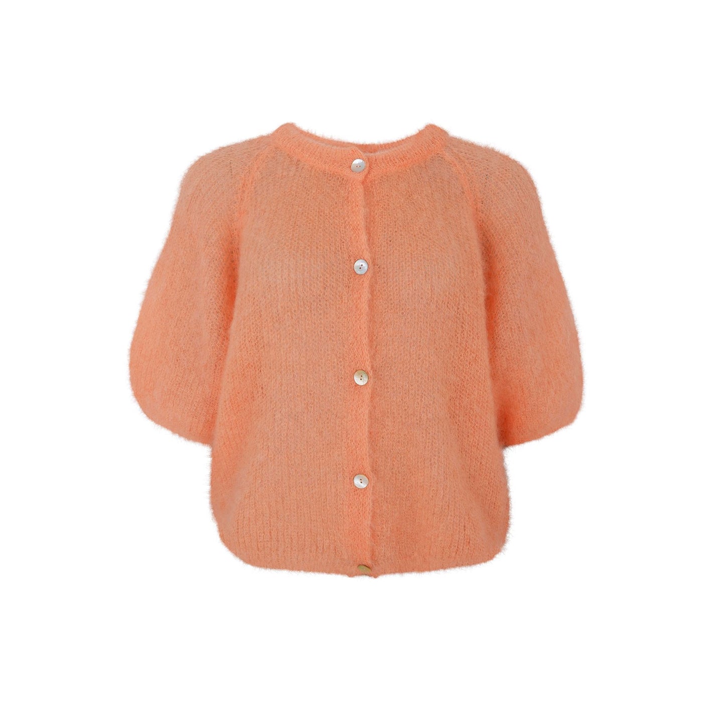 Bjoerk Knit Cardigan | Peach Cardigan Black Colour 