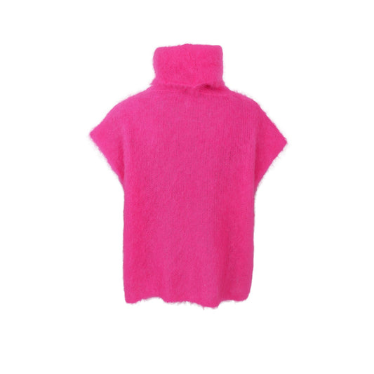 Bjoerk Rollneck Vest | Pink Jumper Black Colour 