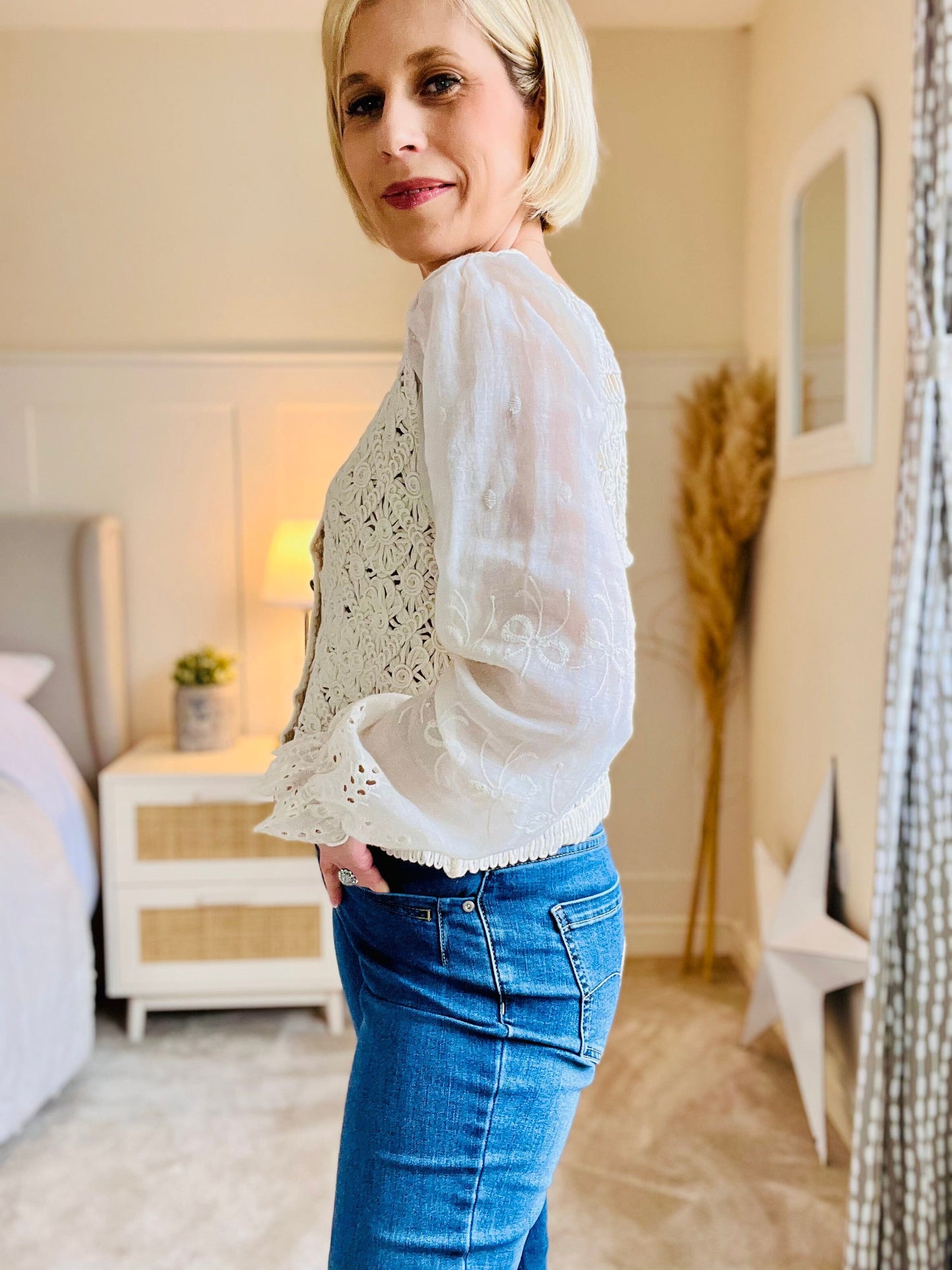 Blair Top | Ivory Shirts & Tops London Collection 