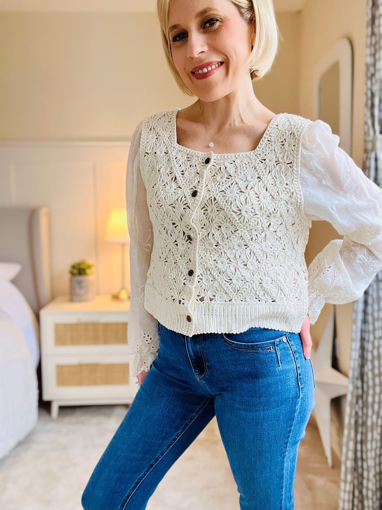 Blair Top | Ivory Shirts & Tops London Collection 