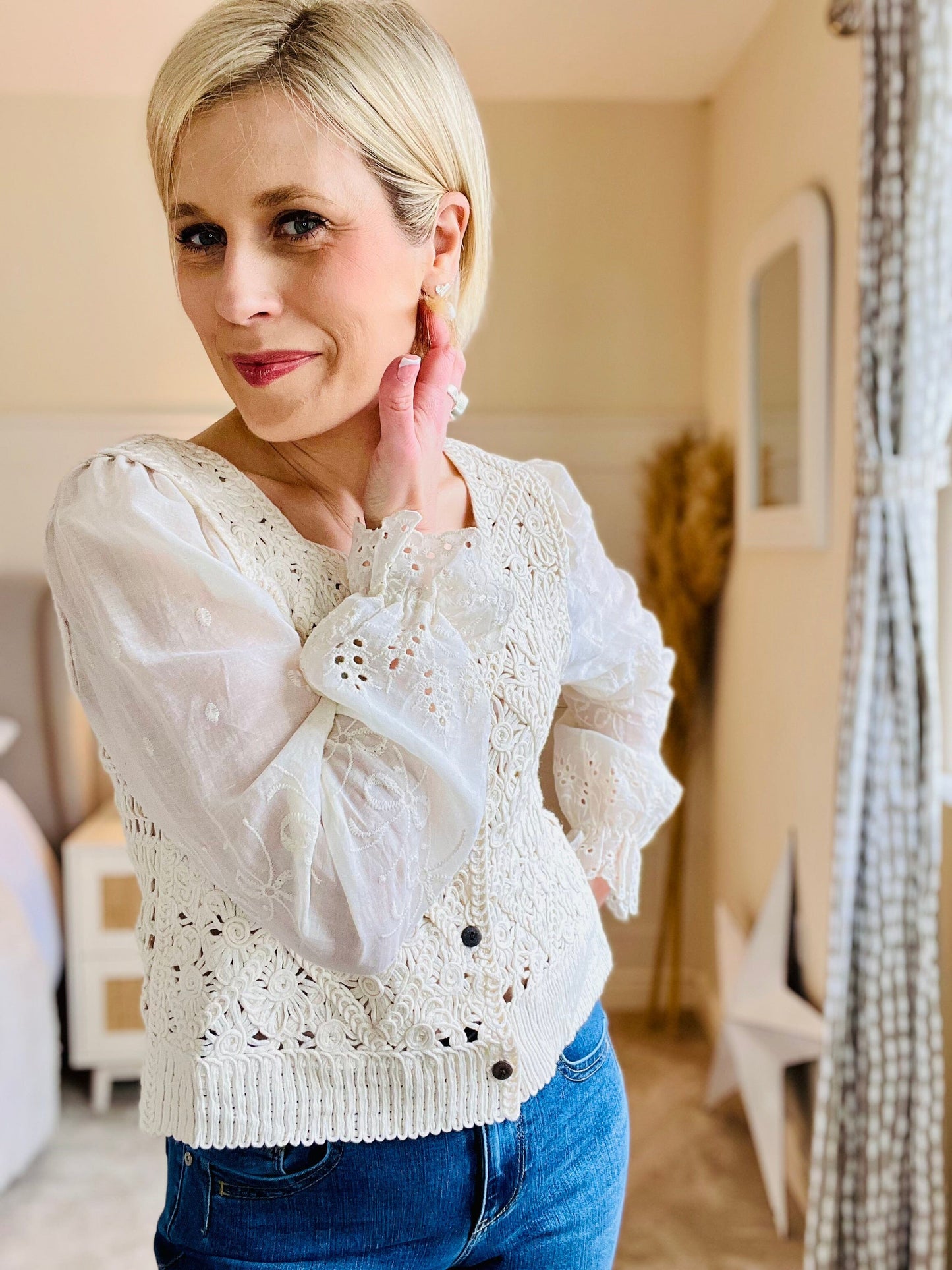 Blair Top | Ivory Shirts & Tops London Collection 