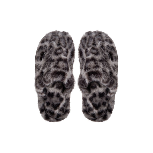 Blaze Slippers | Grey Leo Slippers Black Colour 