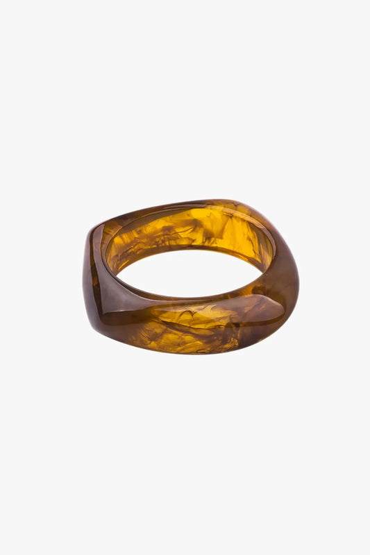 Bold Resin Bangle | Amber Bracelet Tutti & Co 