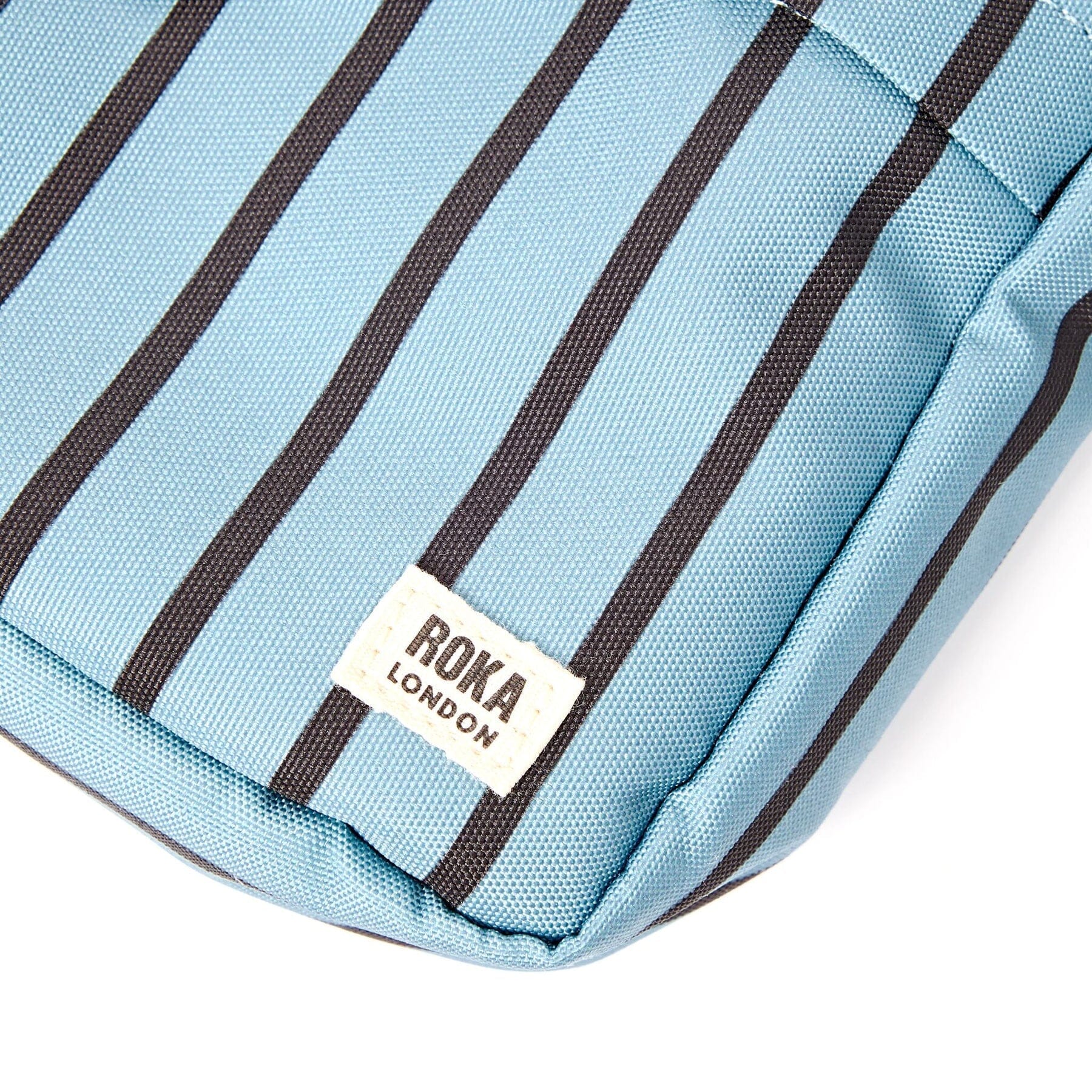 Bond Cross Body | Recycled Canvas | Blue Stripe Backpacks Roka 