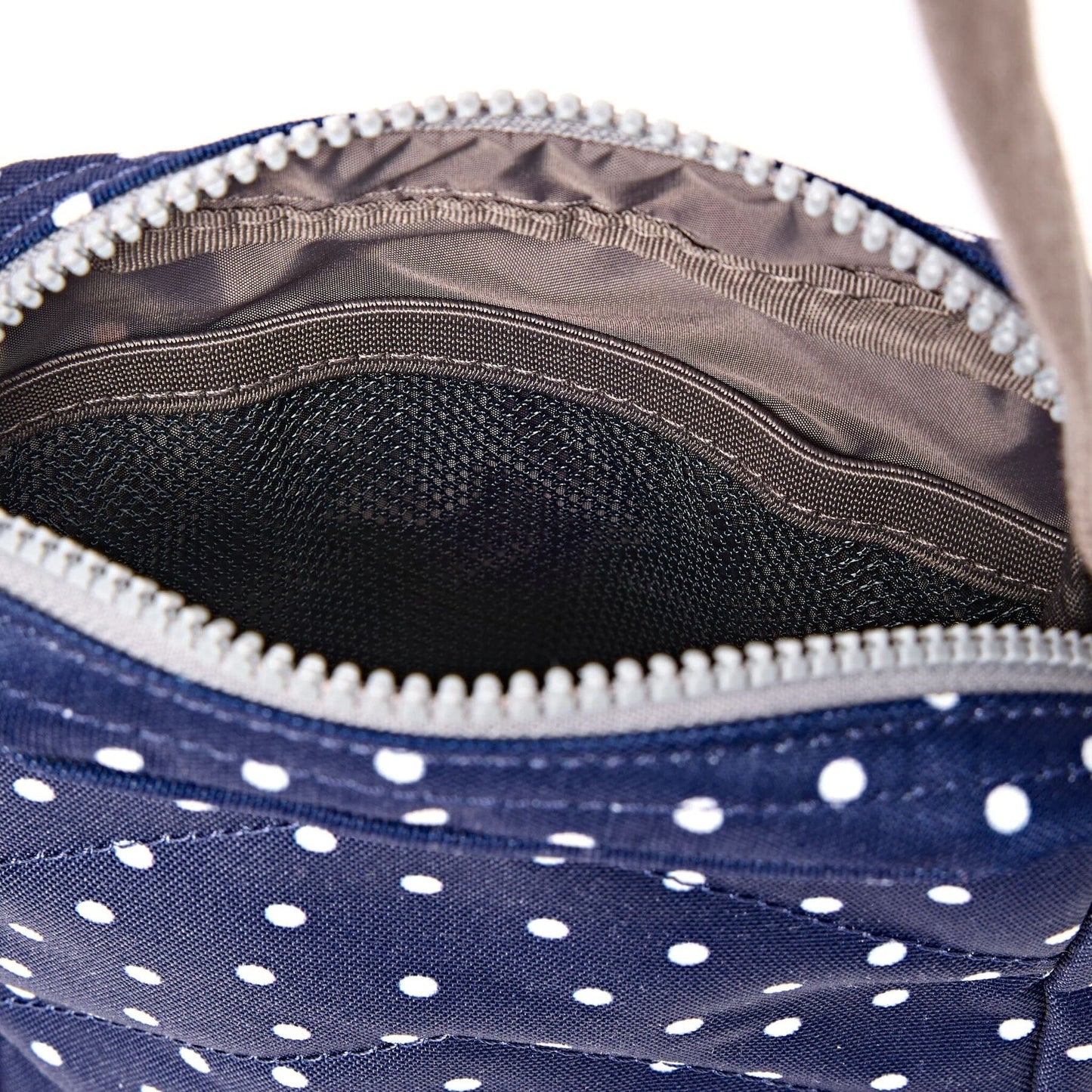 Bond Cross Body | Recycled Canvas | Navy Polka Dot Backpacks Roka 