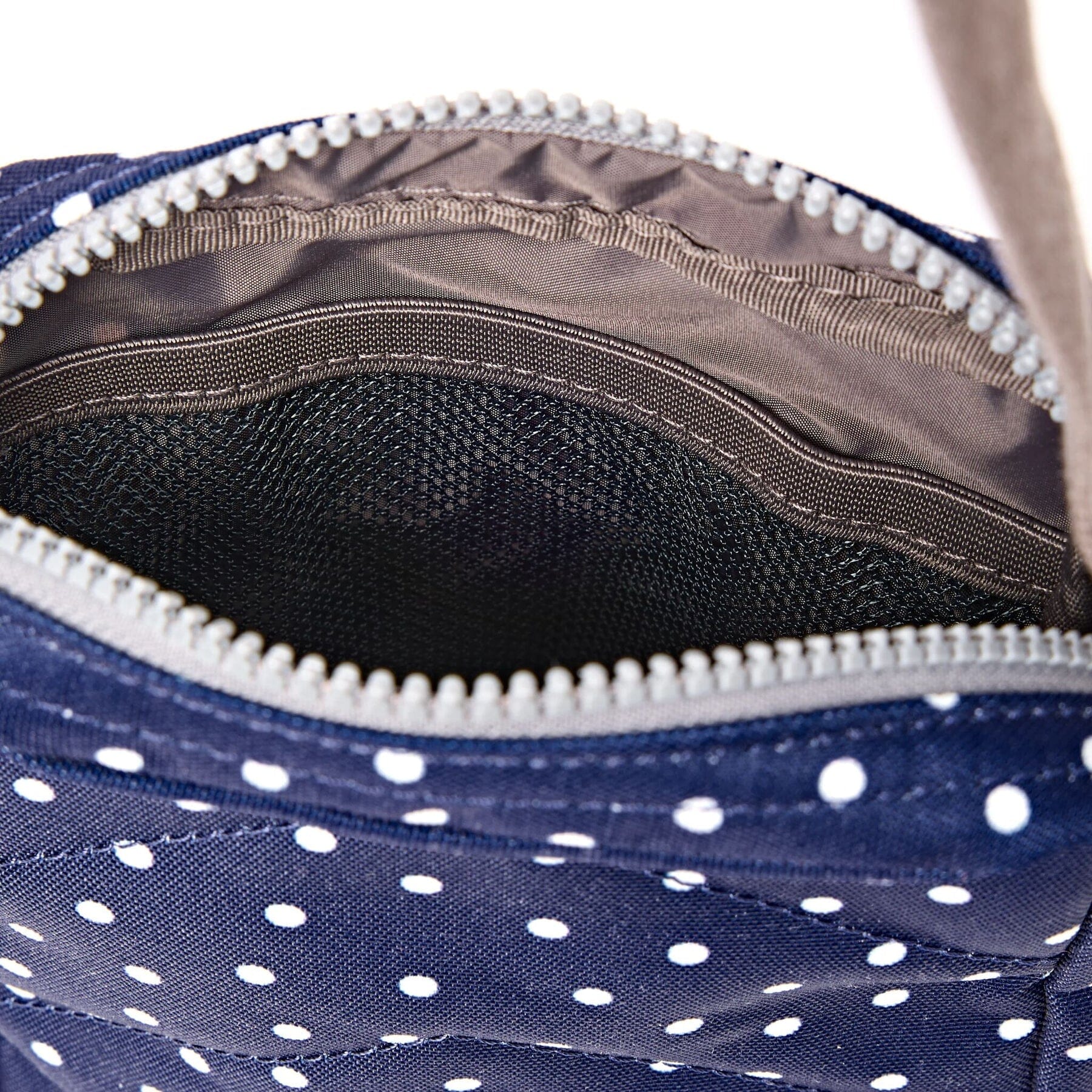 Bond Cross Body | Recycled Canvas | Navy Polka Dot Backpacks Roka 