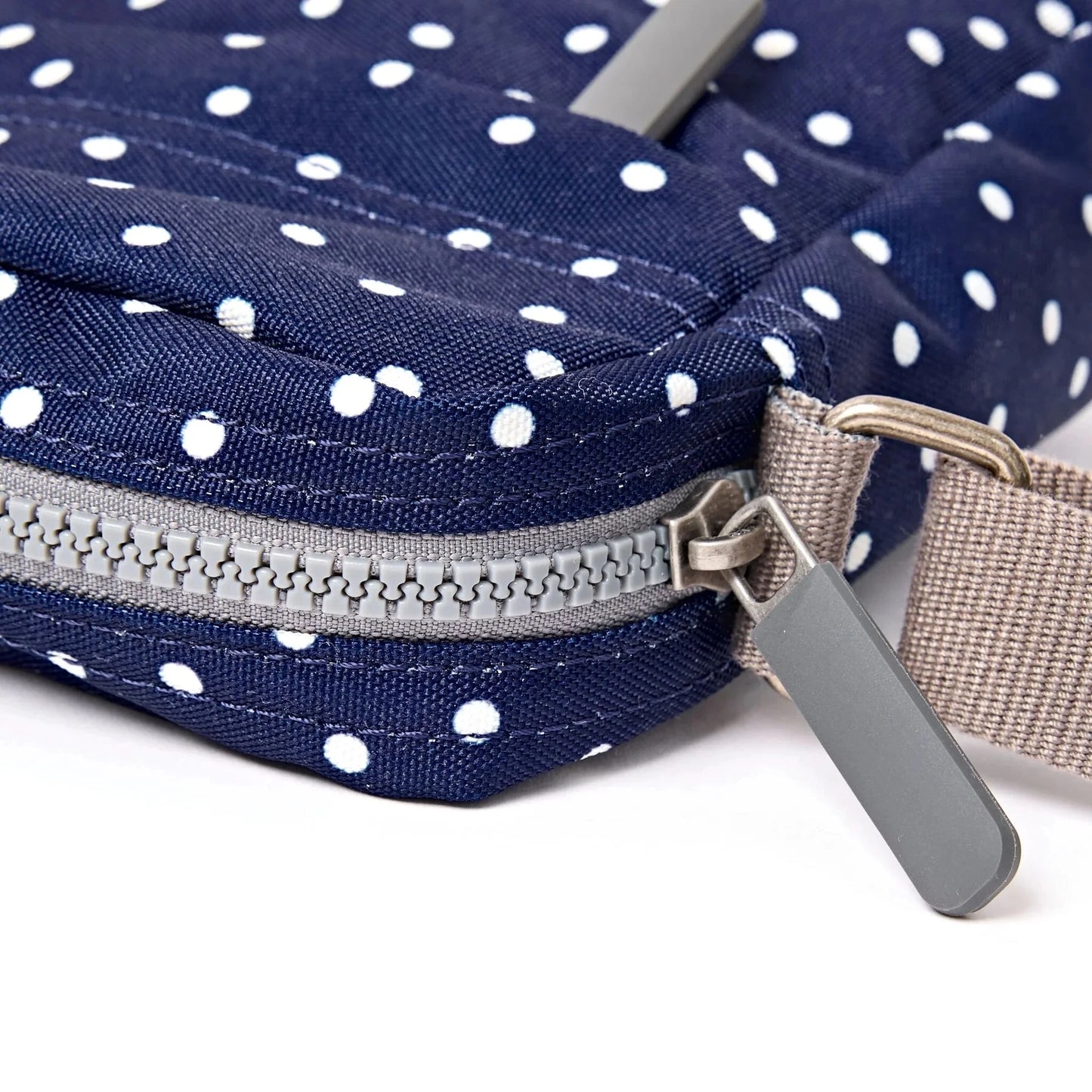 Bond Cross Body | Recycled Canvas | Navy Polka Dot Backpacks Roka 