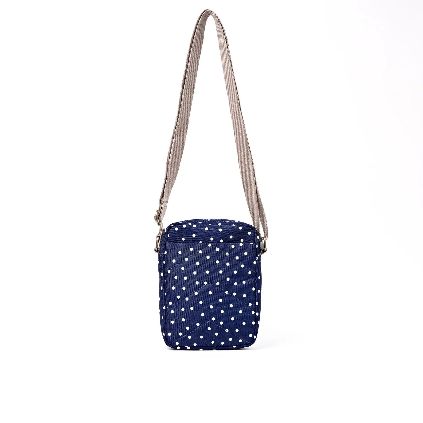 Bond Cross Body | Recycled Canvas | Navy Polka Dot Backpacks Roka 
