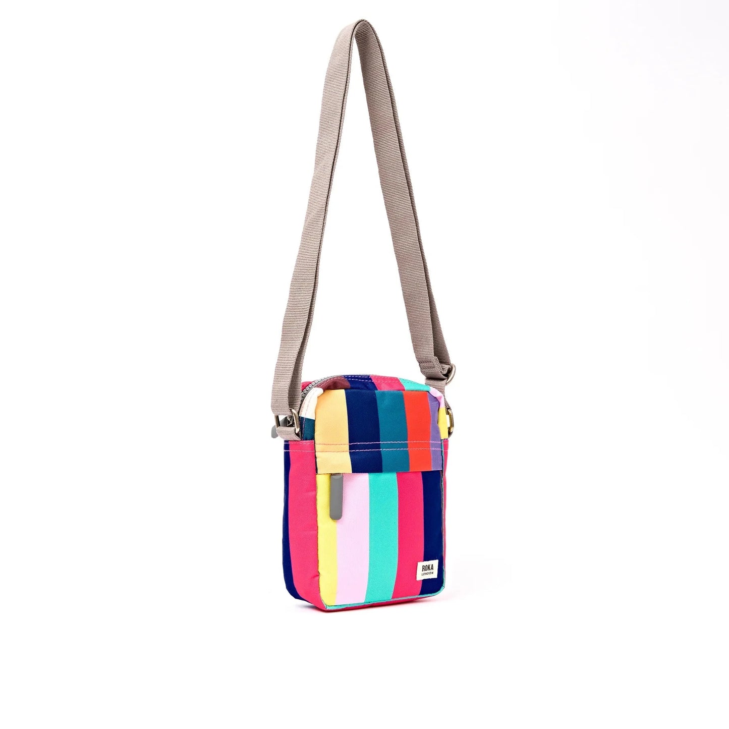 Bond Cross Body | Recycled Canvas | Wide Stripe Canvas Backpacks Roka 