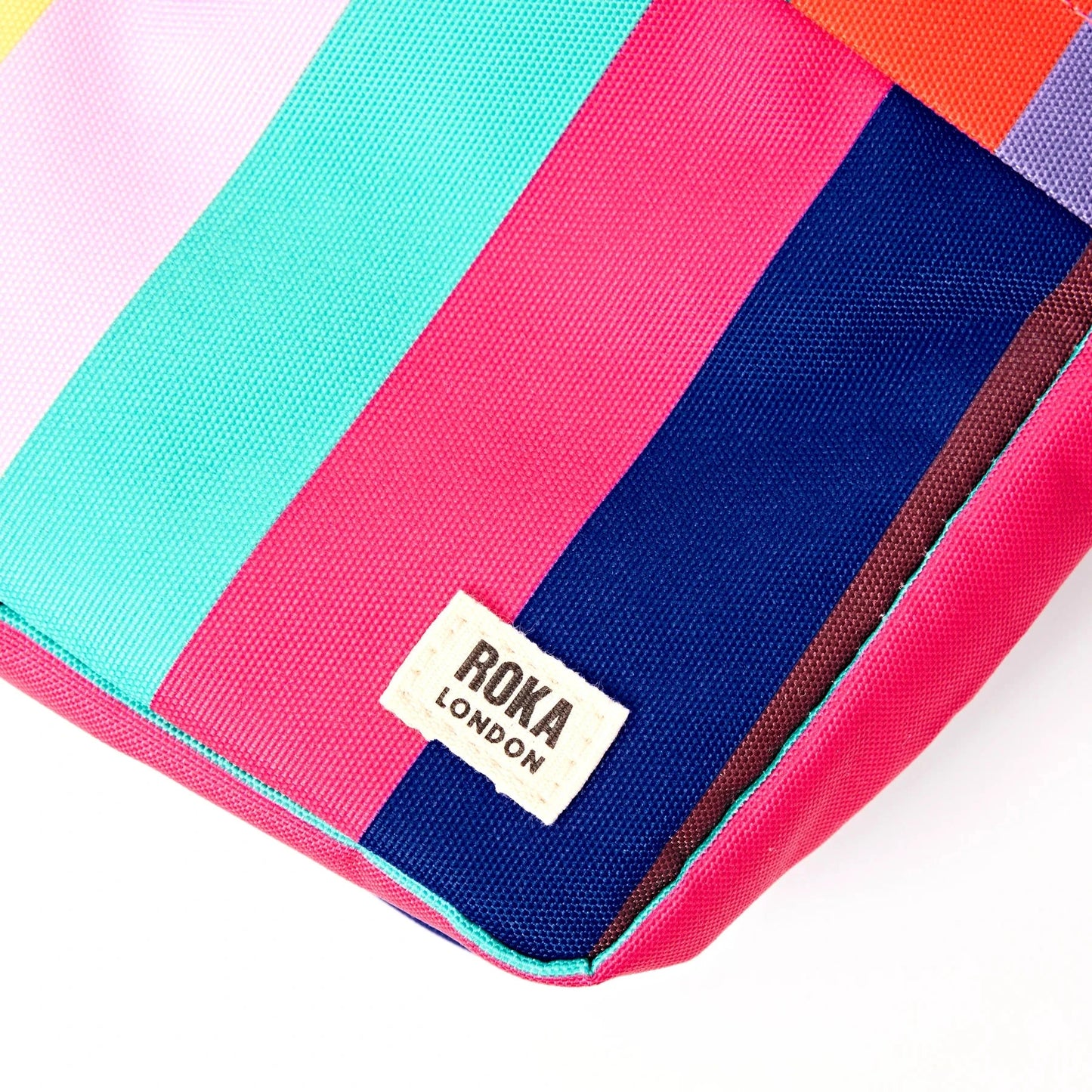 Bond Cross Body | Recycled Canvas | Wide Stripe Canvas Backpacks Roka 