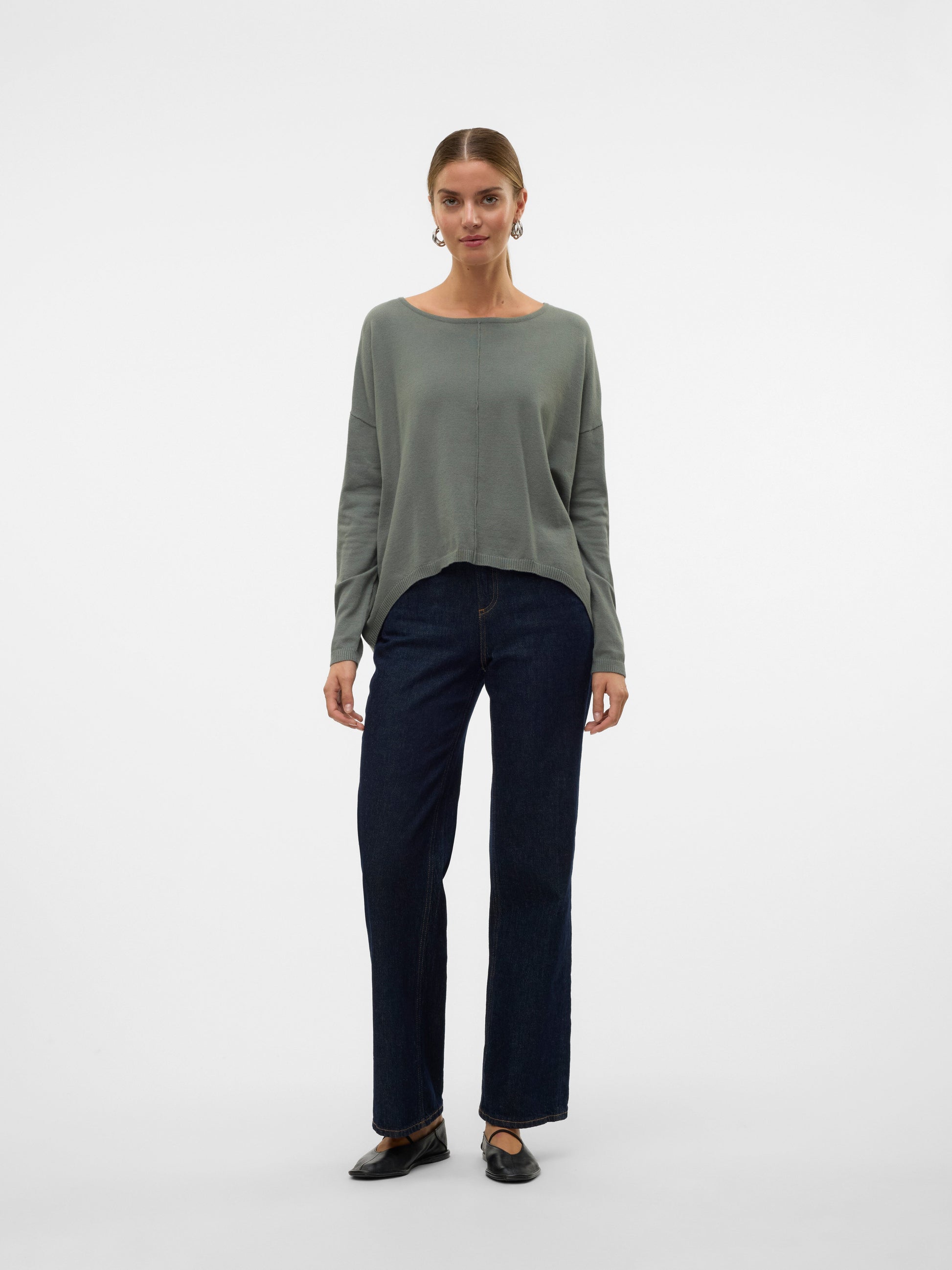 Breeze Zip Blouse | Balsam Green Shirts & Tops Vero Moda 