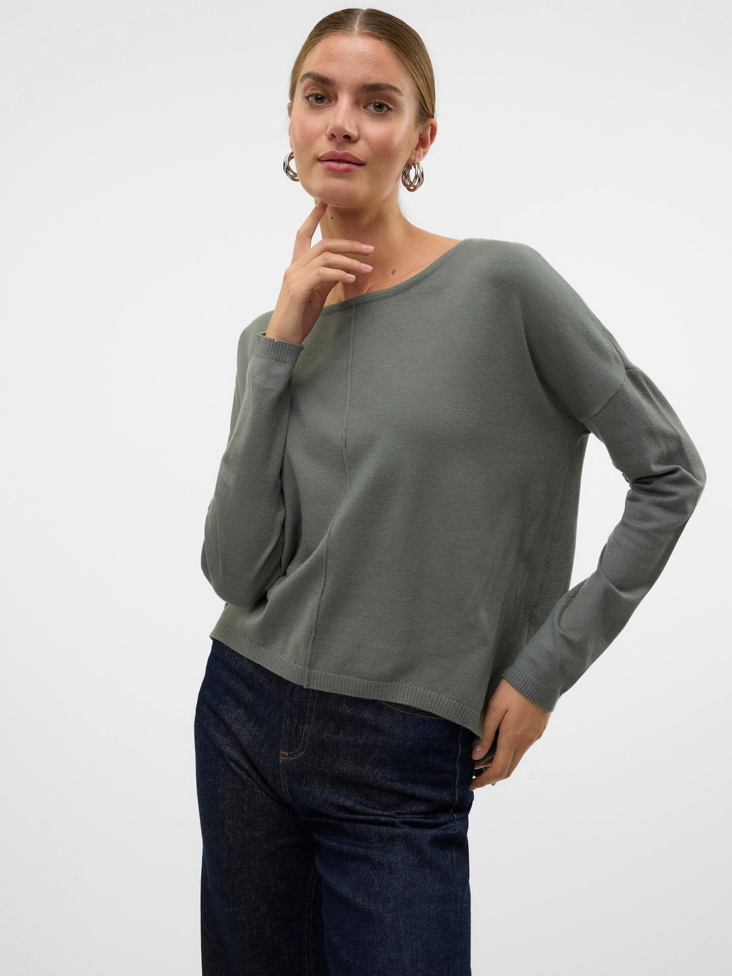 Breeze Zip Blouse | Balsam Green Shirts & Tops Vero Moda 