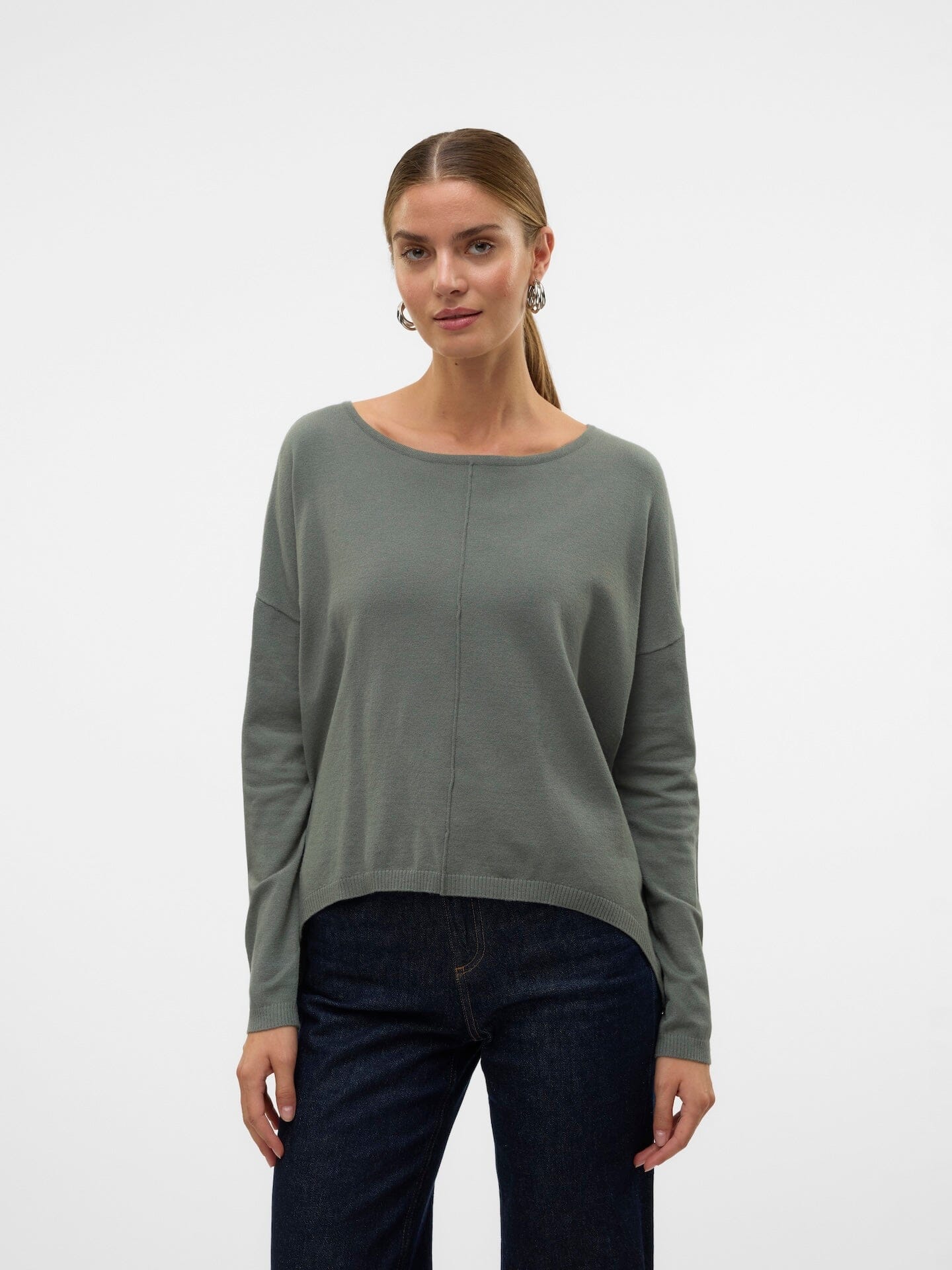 Breeze Zip Blouse | Balsam Green Shirts & Tops Vero Moda 