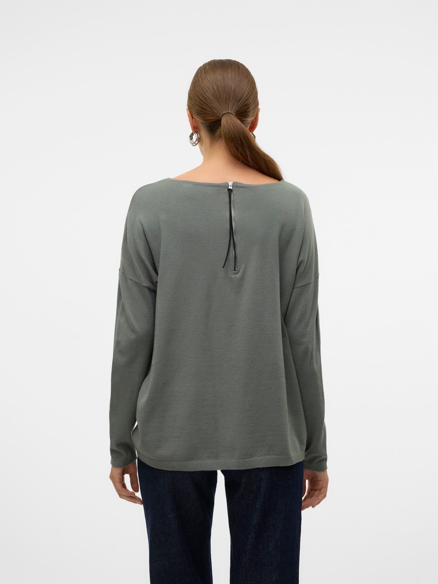 Breeze Zip Blouse | Balsam Green Shirts & Tops Vero Moda 