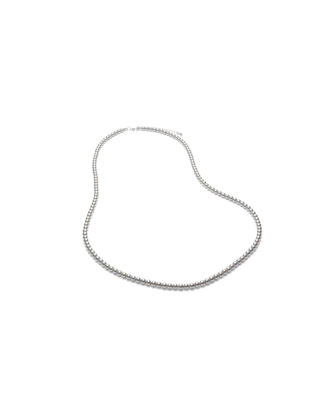 Burley Long Beaded Necklace | Grey Necklace Chalk 