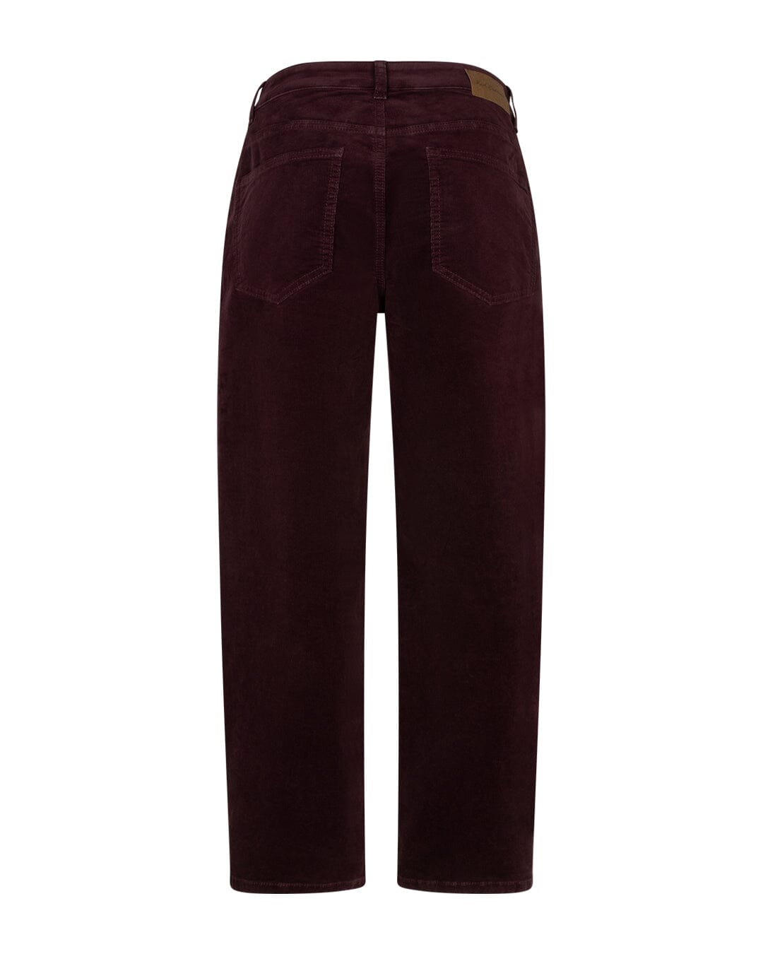 Caitlina Trousers | Burgundy Pants Red Button 