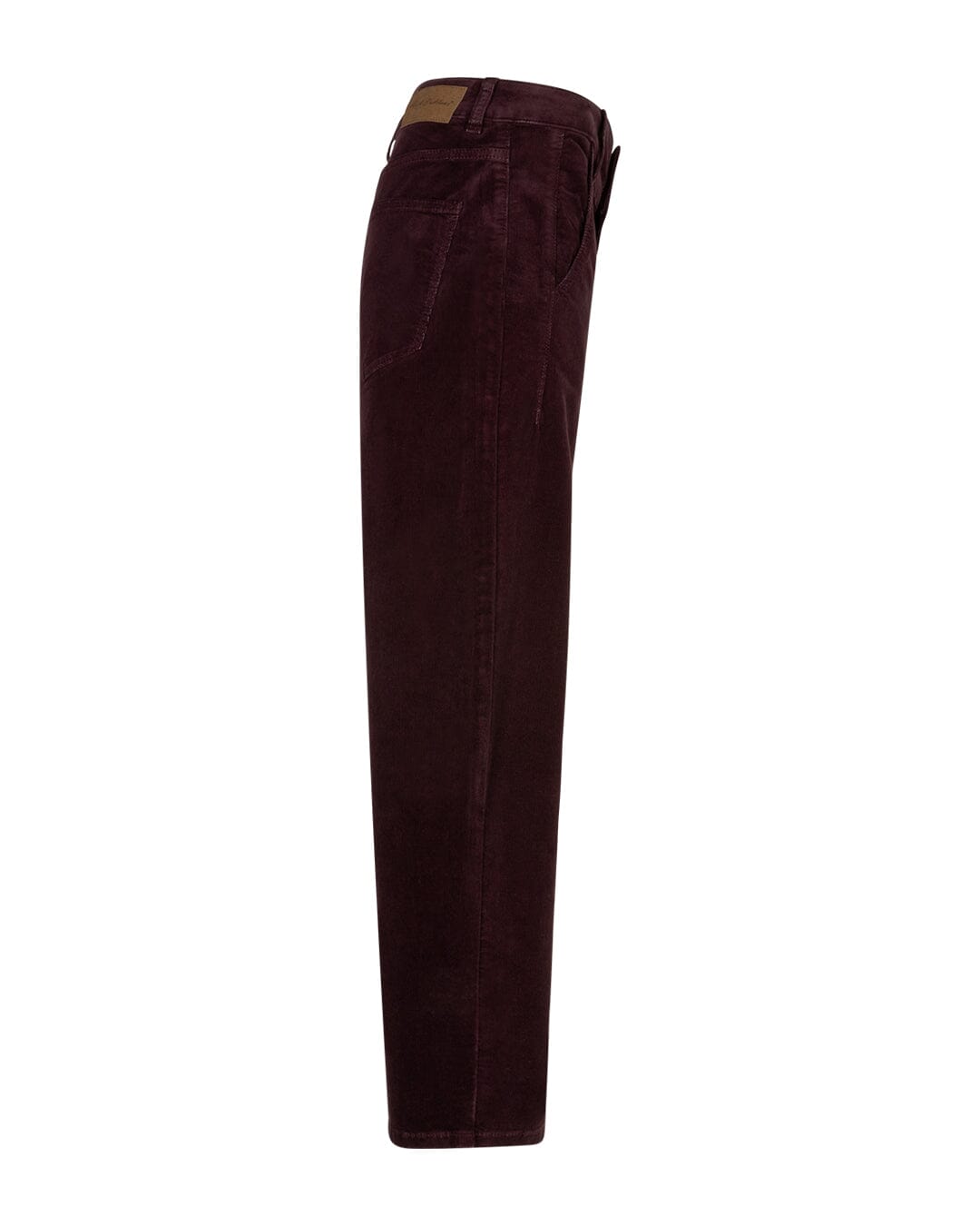 Caitlina Trousers | Burgundy Pants Red Button 