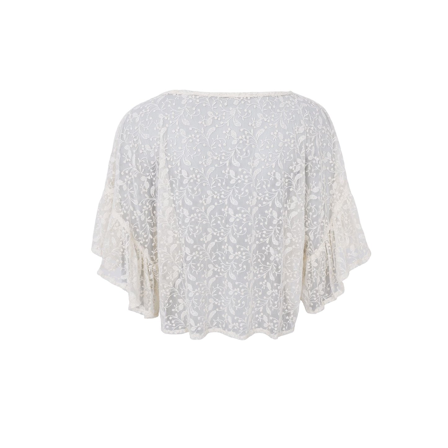 Callas Blouse | Off White Blouse Black Colour 