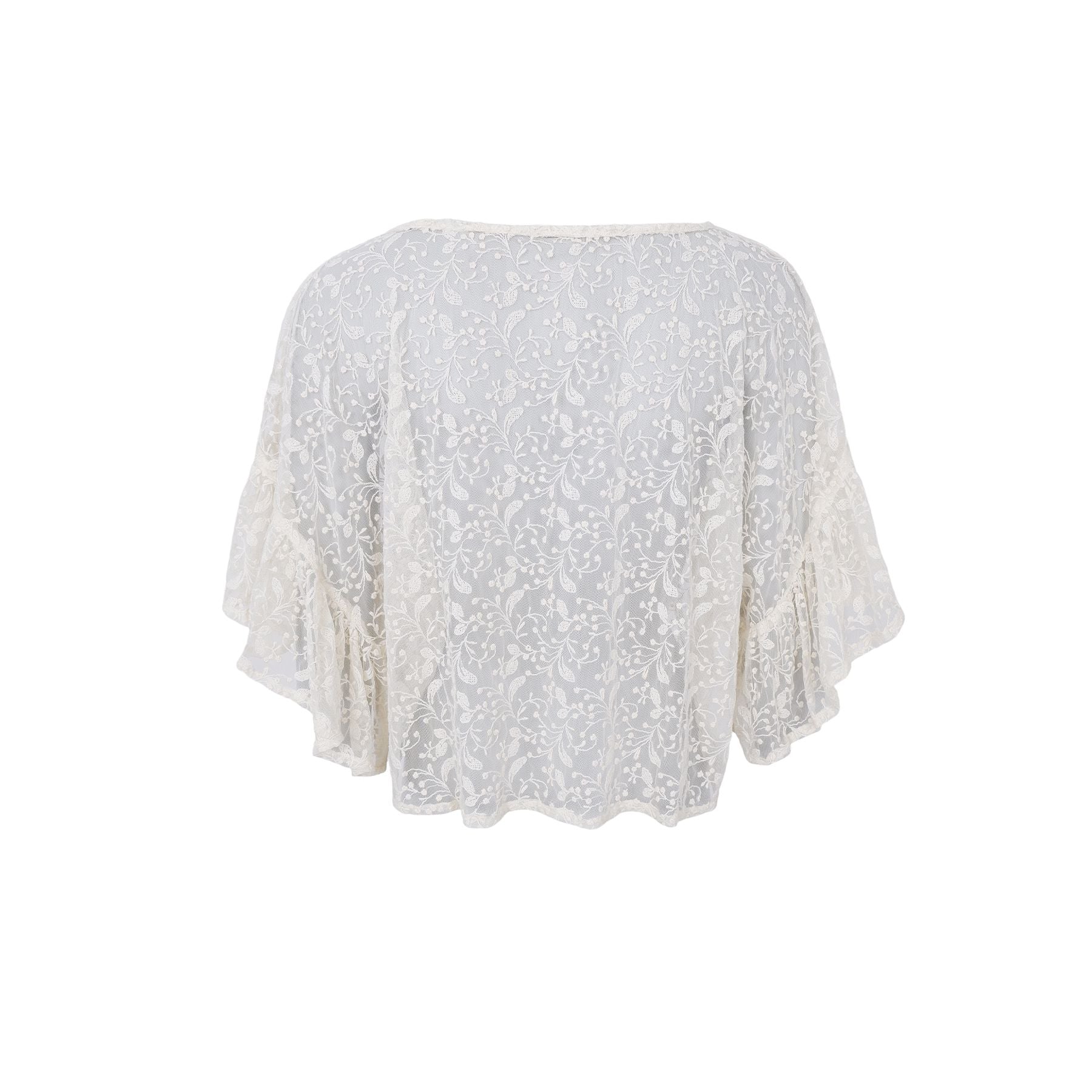 Callas Blouse | Off White Blouse Black Colour 